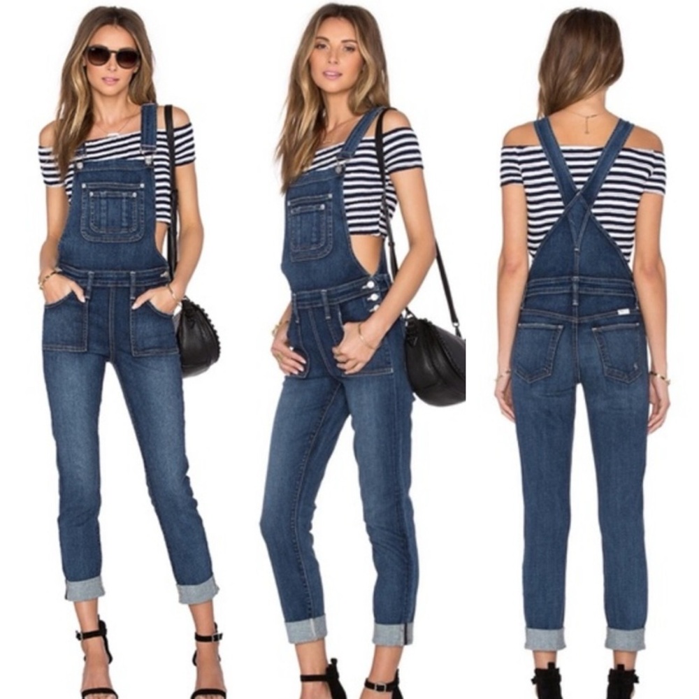 Lovers + Friends Ethan Denim Blue Overalls Size XS